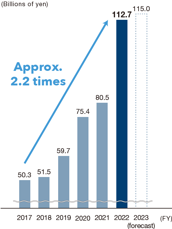 Profit for the year attributable to owners of the parent company